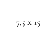 7,5 x 15